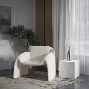 Dolce Mid-Century Modern Bent Angle Upholstered Accent Chair