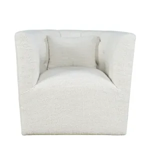 Everly Boucle Modern Transitional Swivel Accent Chair
