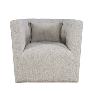 Everly Boucle Modern Transitional Swivel Accent Chair