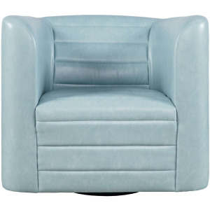 Gt Upholstered Channel Tufted Barrel Accent Swivel Chair