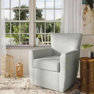 Blakely Harper Contemporary Traditional Swivel Accent Chair