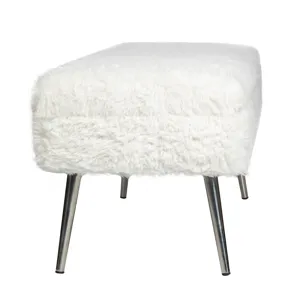 Huggy Luxury Plush Faux Fur Upholstered Storage Bench