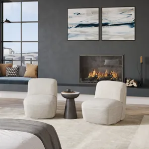 Josie Upholstered Contemporary Casual Swivel Accent Chair