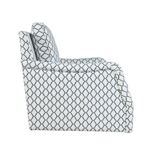 Kennedy Carter Contemporary Upholstered Pattern Swivel Accent Chair