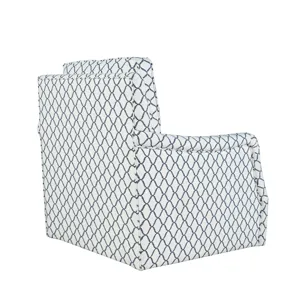 Kennedy Carter Contemporary Upholstered Pattern Swivel Accent Chair