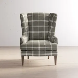 Lacroix Traditional Upholstered Wingback Accent Chair