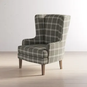 Lacroix Traditional Upholstered Wingback Accent Chair