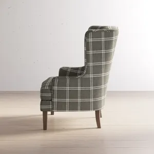 Lacroix Traditional Upholstered Wingback Accent Chair