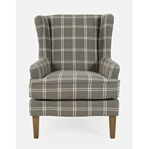 Lacroix Traditional Upholstered Wingback Accent Chair