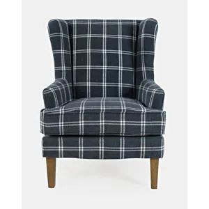 Lacroix Traditional Upholstered Wingback Accent Chair