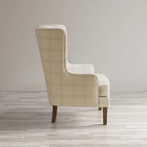 Lacroix Traditional Upholstered Wingback Accent Chair