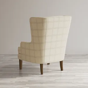 Lacroix Traditional Upholstered Wingback Accent Chair