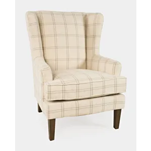 Lacroix Traditional Upholstered Wingback Accent Chair