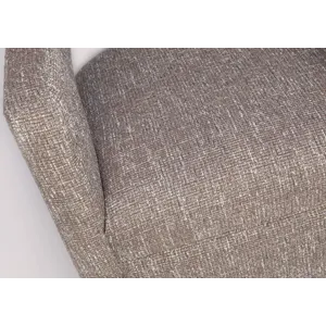 Lexy Modern Sculpted Curved Upholstered Swivel Accent Chair