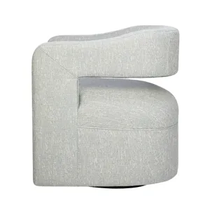 Lexy Modern Sculpted Curved Upholstered Swivel Accent Chair