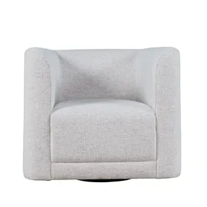 Lola Modern Contemporary Barrel Swivel Upholstered Accent Armchair