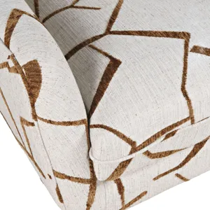 Nielsen Mid-Century Modern Upholstered Geometric Lounge Accent Chair