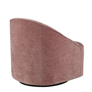 Lulu Mid-Century Modern Upholstered Casual Swivel Accent Chair
