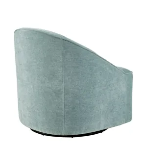 Lulu Mid-Century Modern Upholstered Casual Swivel Accent Chair