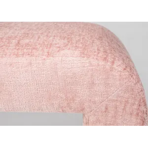 Sophia Modern Luxury Curved Upholstered Waterfall Jacquard Bench Large