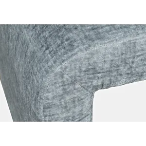 Sophia Modern Luxury Curved Upholstered Waterfall Jacquard Petite Ottoman Bench Set Of 2