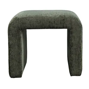 Sophia Modern Luxury Curved Upholstered Waterfall Jacquard Petite Ottoman Bench Set Of 2