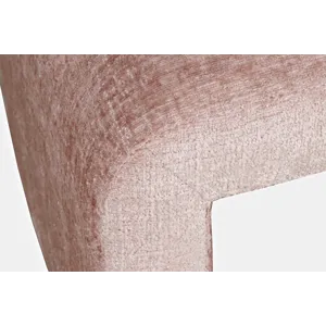 Sophia Modern Luxury Curved Upholstered Waterfall Jacquard Petite Ottoman Bench Set Of 2