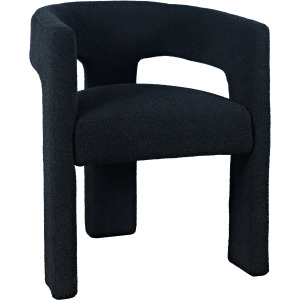 Sven Modern Contemporary Upholstered Three-Leg Curved Back Dining Chair