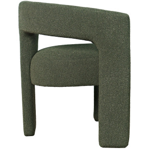 Sven Modern Contemporary Upholstered Three-Leg Curved Back Dining Chair