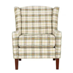 Thompson Traditional Vintage Classic Wingback Upholstered Accent Chair