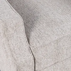 York Modern Transitional Linen Upholstered Recliner Accent Chair With Nailhead Trim