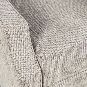 York Modern Transitional Linen Upholstered Recliner Accent Chair With Nailhead Trim