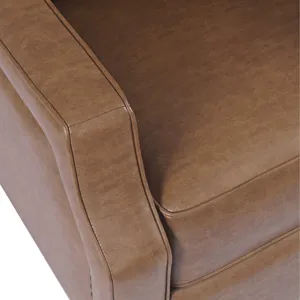 York Push Back Upholstered Recliner Accent Chair With Nailhead Trim