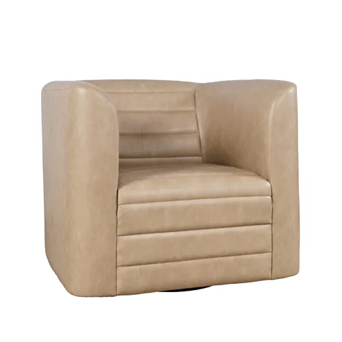 Gt Faux Leather Modern Sport Accent Swivel Chair