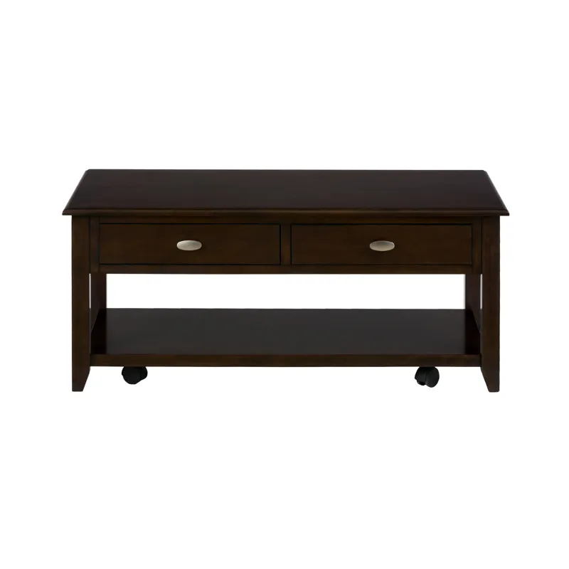 Merlot Warm Contemporary 44\" Coffee Table