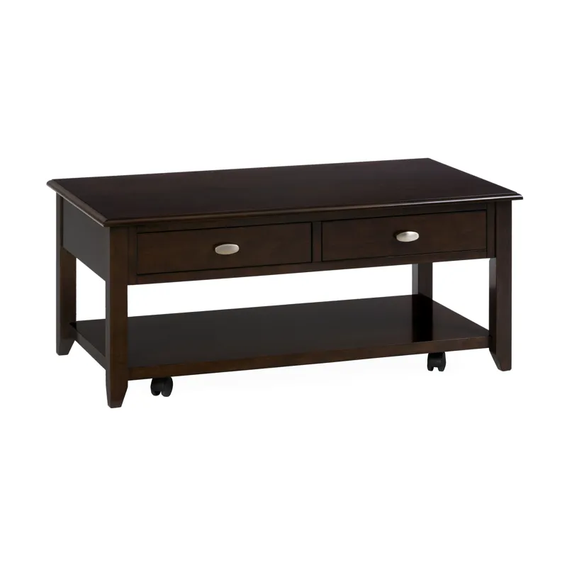 Merlot Warm Contemporary 44\" Coffee Table