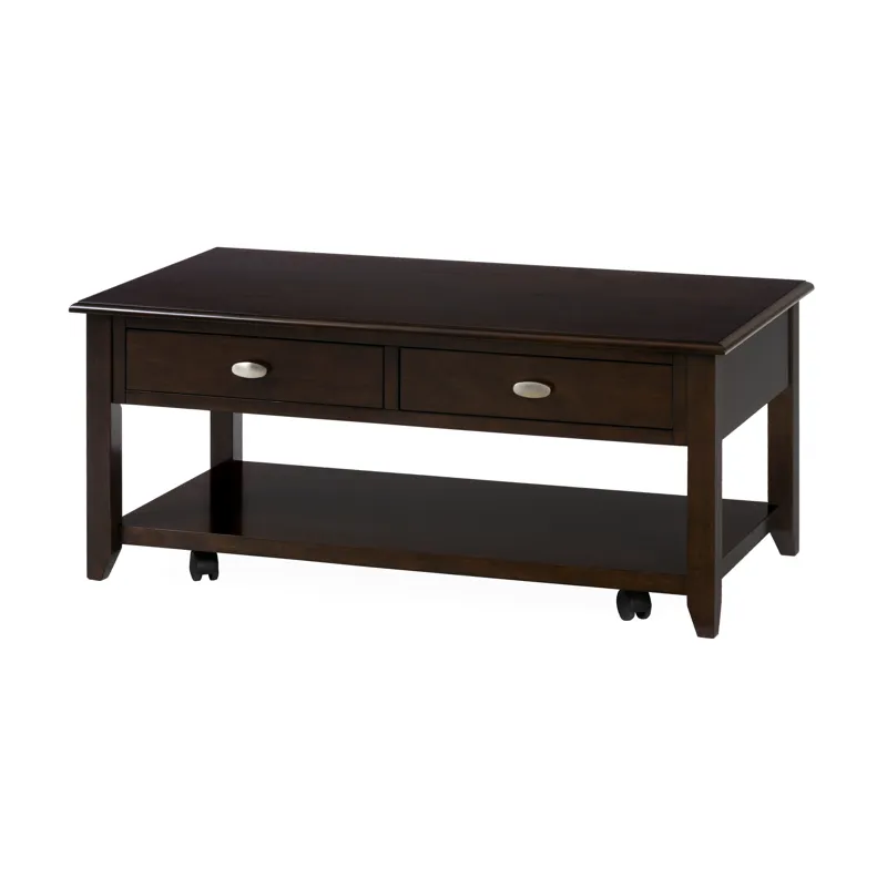 Merlot Warm Contemporary 44\" Coffee Table