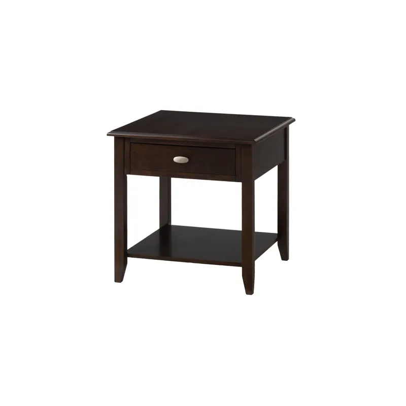 Merlot Warm Contemporary End Table