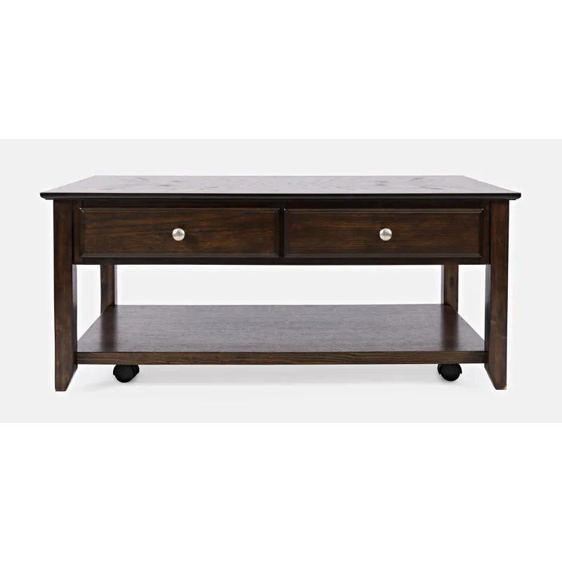 Modern Espresso Four Drawer 44\" Coffee Table