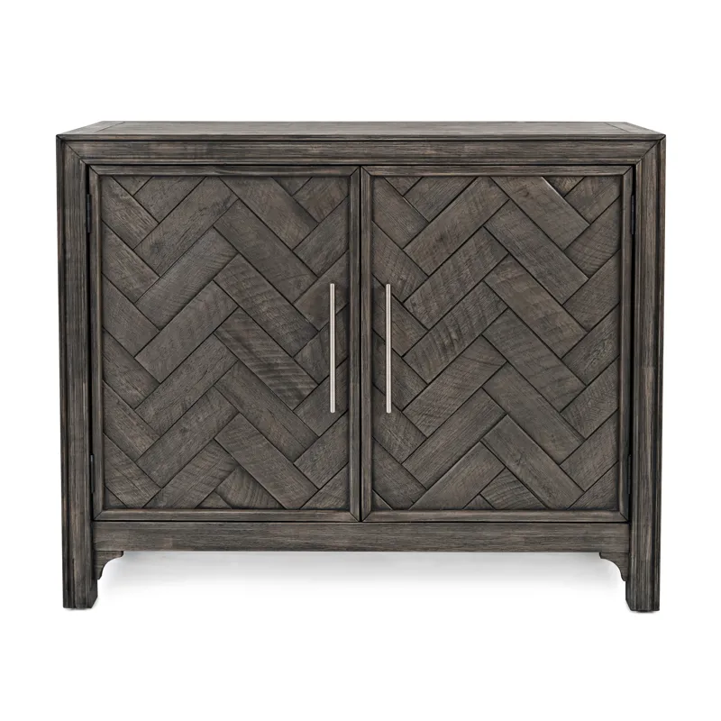 Gramercy Mid-Century Modern Chevron Two Door 40\" Accent Chest