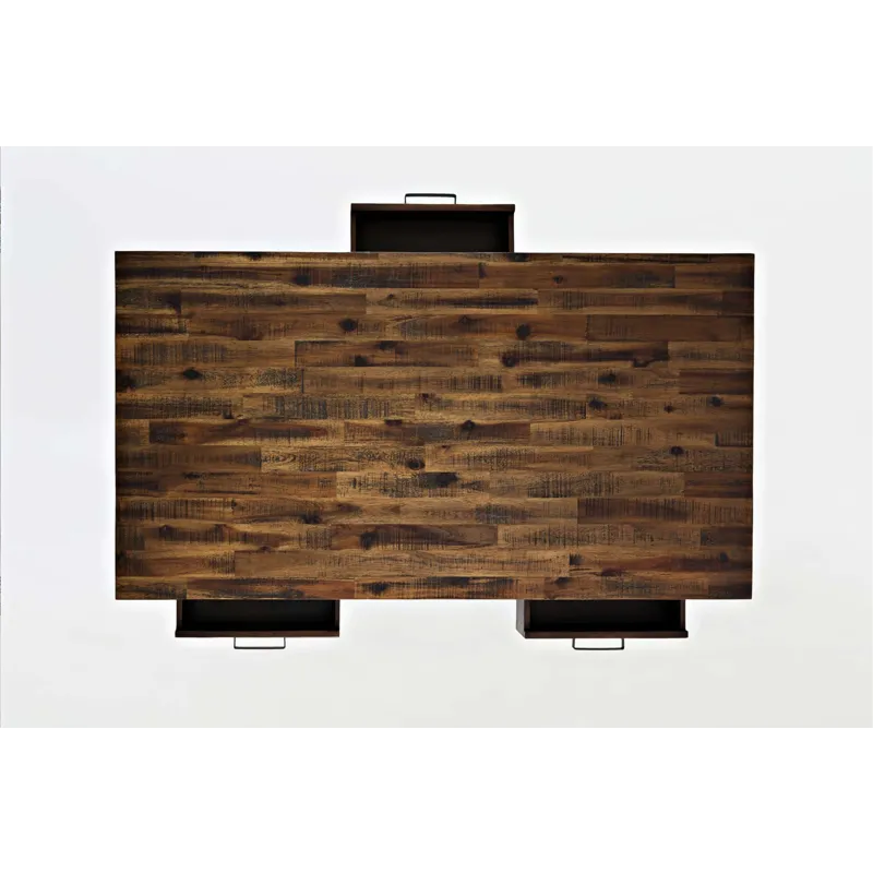 Cannon Valley Rustic Modern Three Piece Living Room Coffee, End Table And Side Table Set