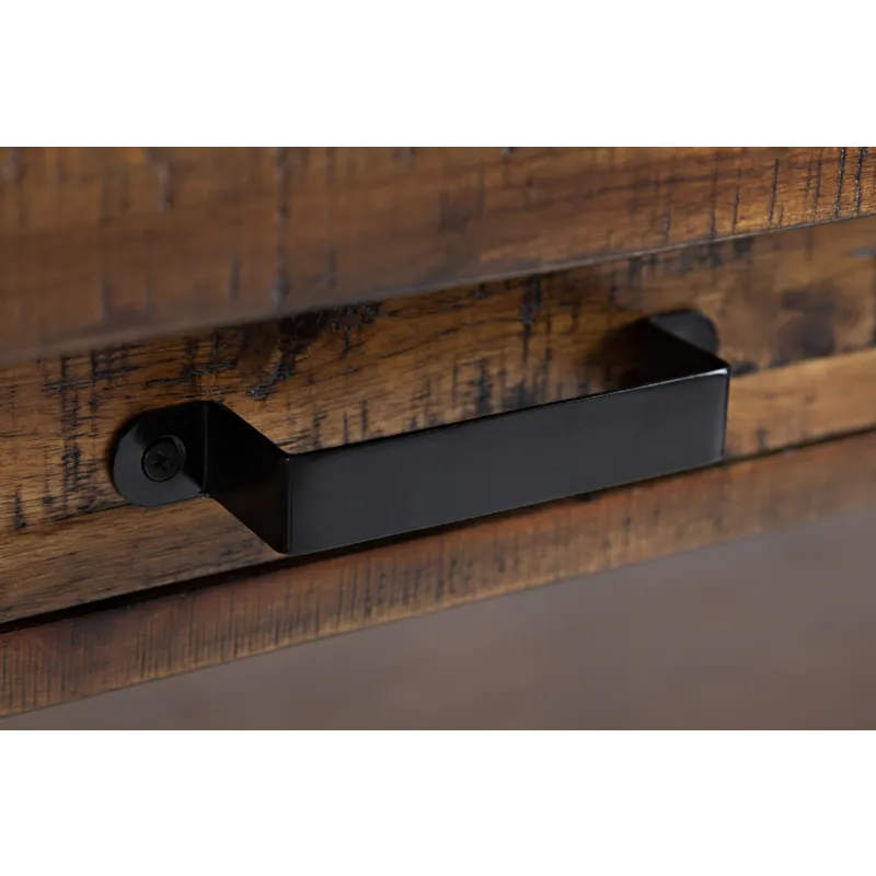 Cannon Valley Distressed Industrial Trestle 50\" Sofa Table