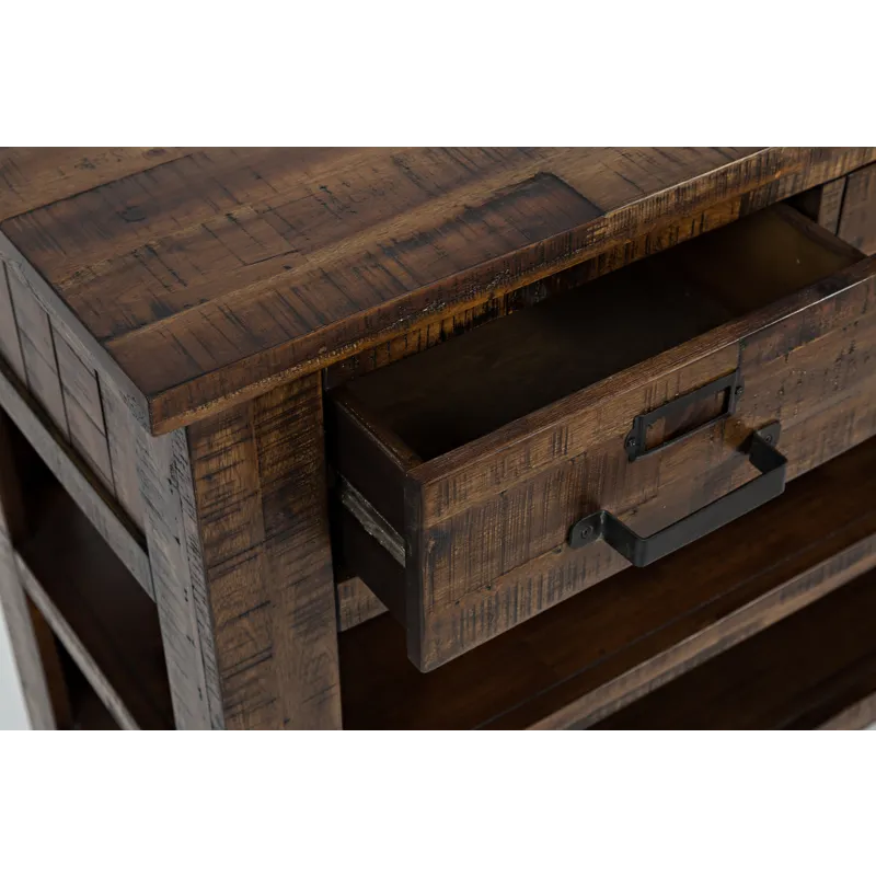 Cannon Valley Distressed Industrial 50\" Sofa Table