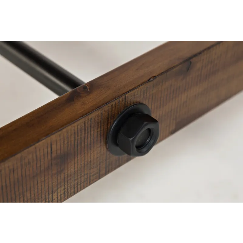 Cannon Valley Distressed Industrial 82\" Trestle Dining Table