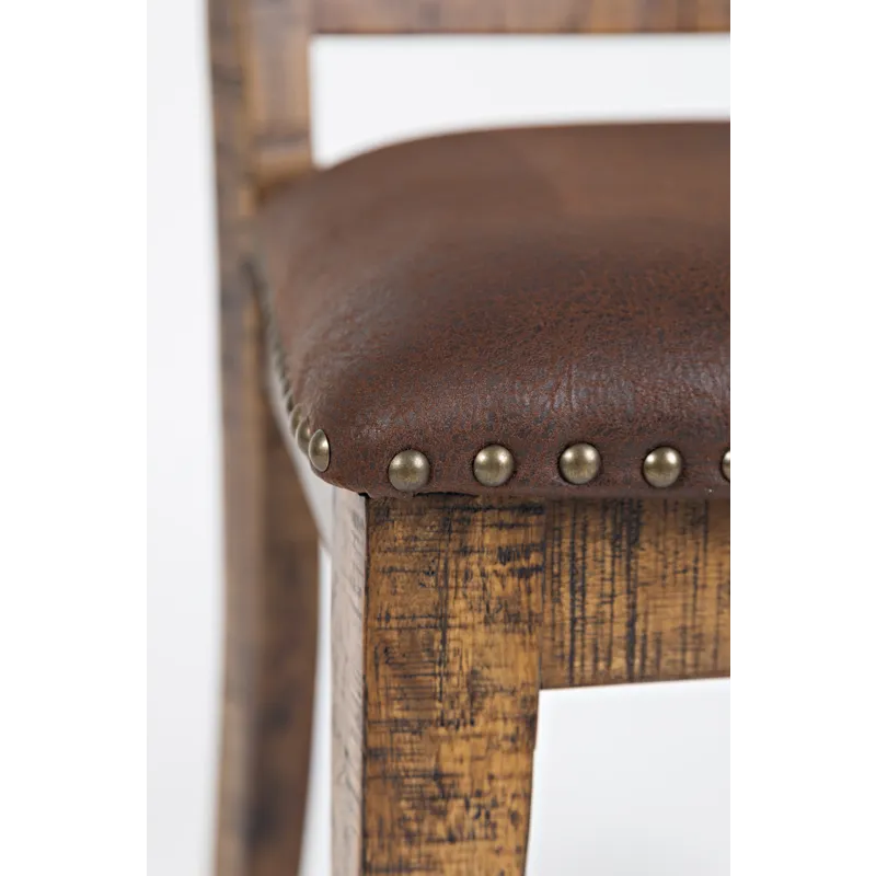 Cannon Valley Rustic Industrial Brown 82\" Table And 4 Slat Dining Chairs And Bench