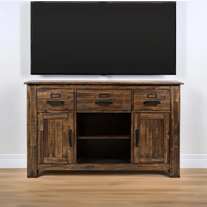 Cannon Valley Distressed Industrial 50\" Media Unit