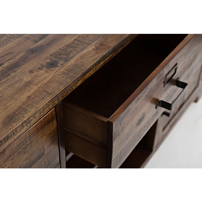 Cannon Valley Distressed Industrial 70\" Media Unit