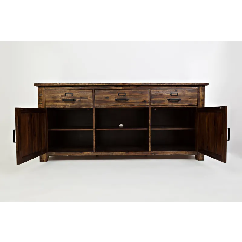 Cannon Valley Distressed Industrial 70\" Media Unit