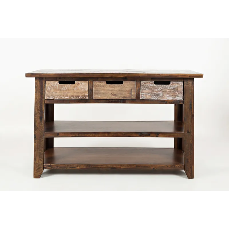Painted Canyon Rustic Solid Acacia 50\" Sofa Table