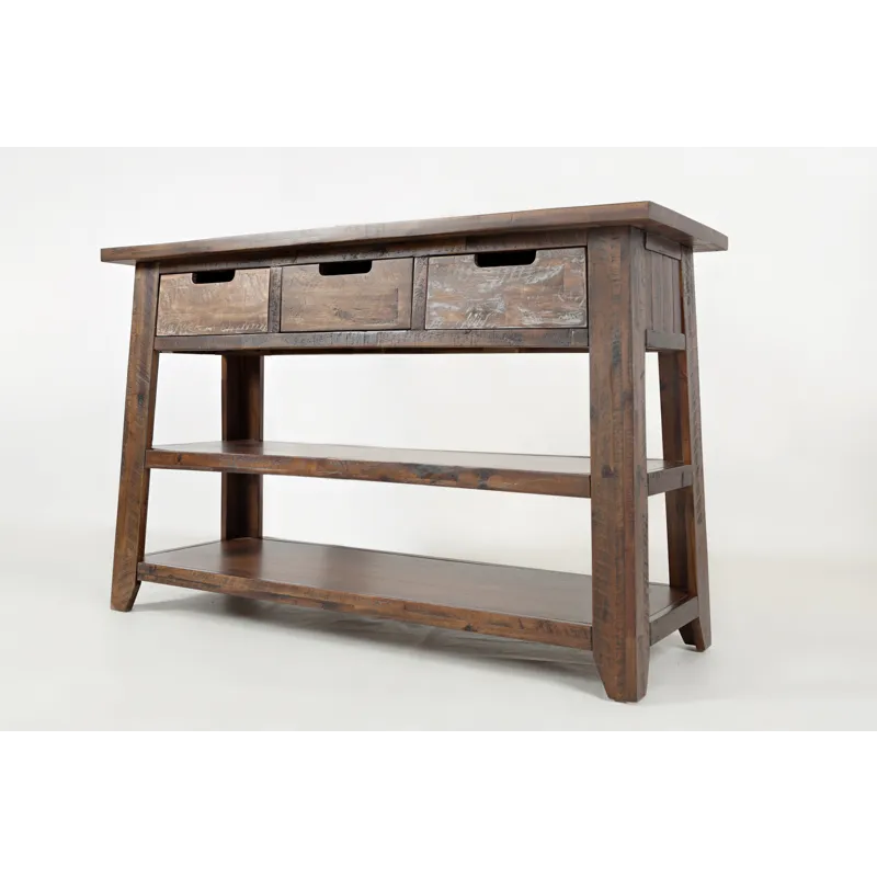 Painted Canyon Rustic Solid Acacia 50\" Sofa Table